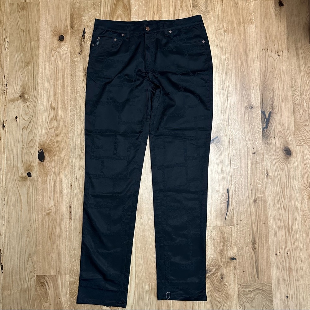Iceberg Black Patterned Pants. Made in Italy. Free gift with this purchase - Picture 3 of 8